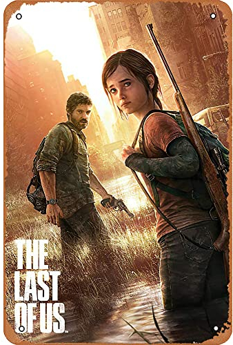 The Last of Us – Gaming Poster Game Cover Spiele Vintage Blechschild 20,3 x 30,5 cm Wanddekoration