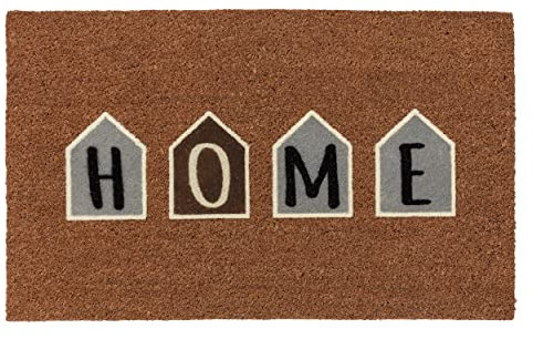 Fußmatte Kokos Natur Schmutzfangmatte - Eingangsmatte rutschfeste Türmatte robust für Innen und Außen - Coco Design Kokosmatte 45x75 cm: Home Häuser