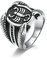 Dsnyu Ringe für Herren, Silber Versprechen Ring, Skorpion Edelstahl Ringe Herren für Sohn GR.60 (19.1)