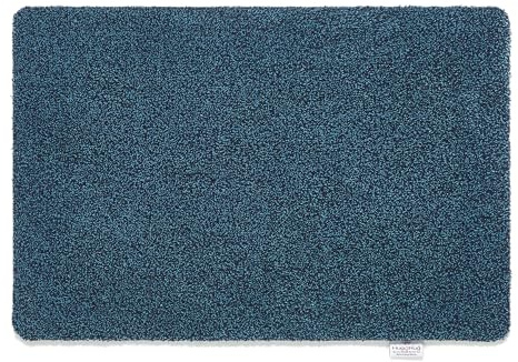 HUG RUG Plains Indigo Door Mat, 50x75cm