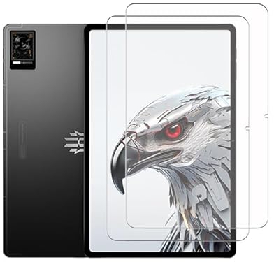 QINOUK Schutzfolie für ZTE nubia Red Magic Tablet, [2-Pack] Gehärtetes Glas Schutzfolie, HD Displayschutzfolie, [Anti Kratzer] für ZTE nubia Red Magic Tablet