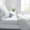 PASSION Completo letto, set lenzuola, Materiale 100% Puro Cotone, Lenzuola sopra, Lenzuolo sotto e 1 Federa da Letto, Biancheria da Letto Tinta Unita, Made in italy (Una Piazza e Mezza, Bianco)