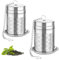 Yoassi Tea Infuser, 2 Packs 304 Stainless Steel Extra Fine Mesh Tea Strainers Filter Steeper with Lid