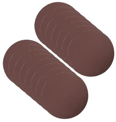 CoCud Klett-Schleifscheiben, 8 Zoll 200 mm Schleifpapiere 400 Körnung Aluminiumoxid Flock-Schleifpapier - (Anwendungen: für Holz Metall Gipskarton), 15 Stück