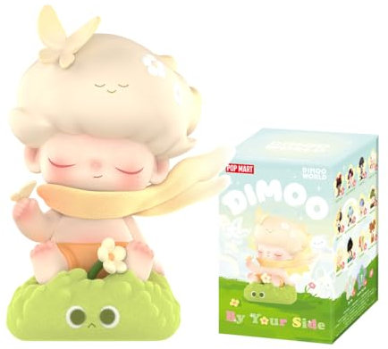 POP MART DIMOO by Your Side Series Figures Pop d’Action Figurines Anime de Jouet Figure à Collectionner Cadeaux Créatifs 1PC