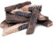 5 troncos artificiales, resistentes al calor, decoración de chimenea de madera para interiores y exteriores, madera decorativa para decoración de chimenea, bioetanol, chimenea de gas y leña