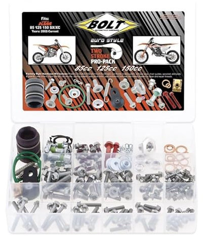 Kit di bulloni e viti compatibili con KTM Sx Exc 85-125 - 150 dal 2002 in poi set completo per plastiche e carene