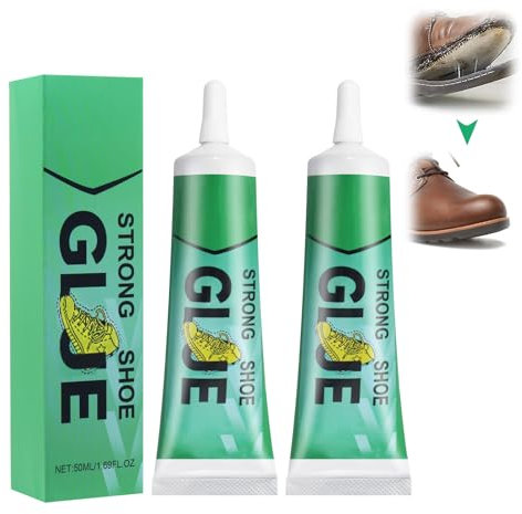 HASAIKA® Pegamento para Zapatos, 2 piezas transparente Cola Zapatero profesional para reparar zapatos deportivos, zapatos de cuero, botas, sandalias, 50 ml