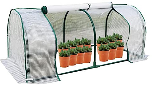 Casas Verdes Para Exterior, Invernadero portátil sin llamar, Pequeño invernadero de invierno para exteriores casa verde de jardinería de plantas al aire libre emergente instantánea para plantas