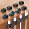 aceyoon 12 Stück Kabelhalter Kabelclips, Selbstklebend Kabelmanagement Schreibtisch Magnetische Kabel Organizer für Schreibtisch, Netzkabel, USB Ladekabel, Ladegeräte, Audiokabel, Schwarz