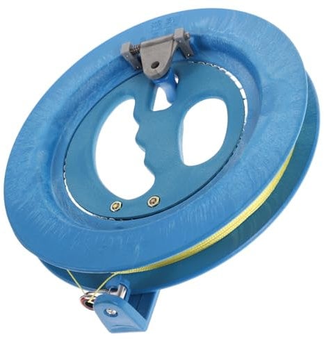 BESTonZON Wire Wheel Grip Wheel Kite Winder Handle Hand Wheel Fly Line Winder Kite Twine Kite Flying Tool Kite Winder Grip Winding Reel Kite Cord Winder Kite Parts Plastic Blue