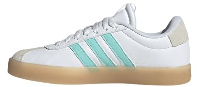 adidas Women’s VL Court 3.0 Sneaker, White/Flash Aqua/Alumina, 6.5 UK