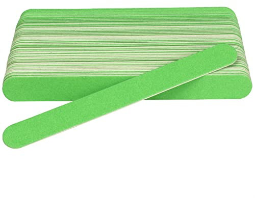 FBHDKJNFG Emery Boards Nail Care Kit con Nail File Buffer, 100 Uds Lima de Madera de Doble Cara limas de uñas Profesionales Lija Fuerte Lijado