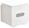 simpletome Porte Papier Toilette sans Percage Montage Mural avec Étagère Étanche Adhésif Ou Perçage Installation (Blanc, Plastique ABS)