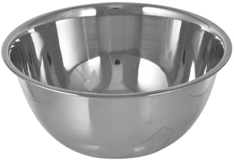Buckingham Premium Deep Mixing Bowl Meal Preparation Durable Stainless Steel Ideal for Baking Cooking Compatible for Every Kitchen Storage (0.9 litres)