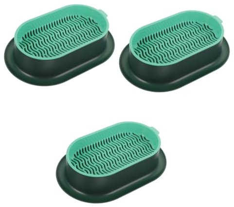 Yardwe 3Er-Box Katzentoilette Katzen Grass katzengras Katzenminze Pflanzbox Pflanzgefäß für Katzenminzengras Nassfutter für Katzen Hydrokultur-Tablett für Katzenminze-Pflanzen Plastik