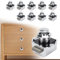 Opaltool Push Button Latch Lock, 18-22mm Keyless Door Lock with Screw, Cabinet Door Catch Knob for Caravan Motorhome Camper Van Boat Cupboard Door