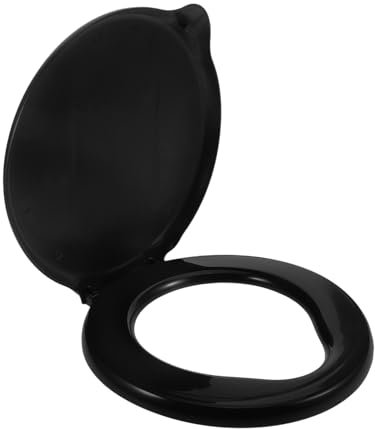 HANABASS Tragbarer Camping Toilettensitz Kunststoff Schwarz Leichter Outdoor Wc Sitz Für Auto Wohnmobil Und Wandern Abnehmbarer Bezug Platzsparend Für Notfälle Und Reisen