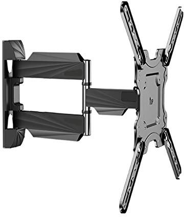 TV-Rack-Wandhalterung, schwenkbare und neigbare TV-Halterung, für 32-55-Zoll-Flachbildfernseher, bis zu 30 kg belastbar