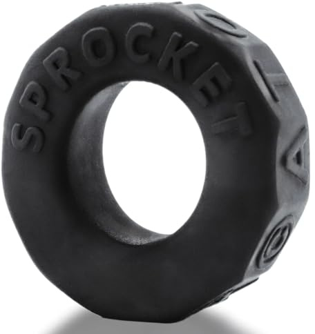 Oxballs - The Sprocket Comfort No-Roll Cockring – Plus+SILICONET Special Edition, Squishy & Snug Fit, Anti-Pinch, Night Color