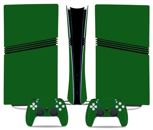 Anti Rayures pour PS5 Pro Skin Disc Edition & pour PS5 Pro Skin Digital Edition Console Et Contrôleur Vinyl Cover Skins Wraps Scratch Resistant Compatible 67804 sans Mousse(Disc Version)