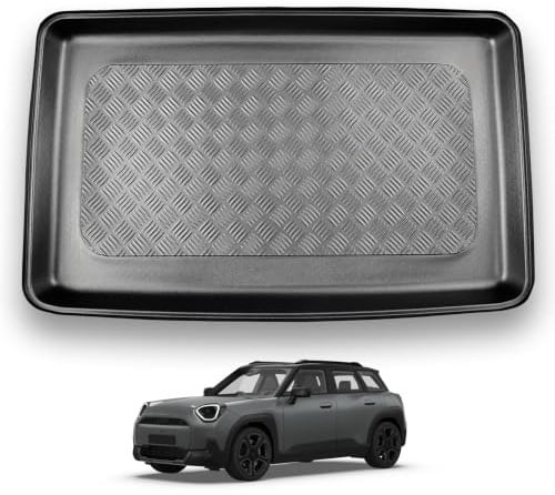 NOMAD Mini Aceman (2024+) Boot Liner [Upper Boot Position] Tailored Fit Car Floor Mat Protector Non Slip Waterproof Raised Edges Compatible Custom Fit Accessory Black Dog & Pet Friendly