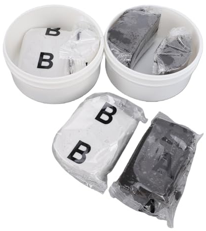 Bewinner 2 Stück Selbsthärtende Spachtelmasse, 2-teilige A- und B-Modelliermasse Zum Modellieren, Bauen, Reparieren von Metall, Holz, Fliesen, Keramik und Kunststoff