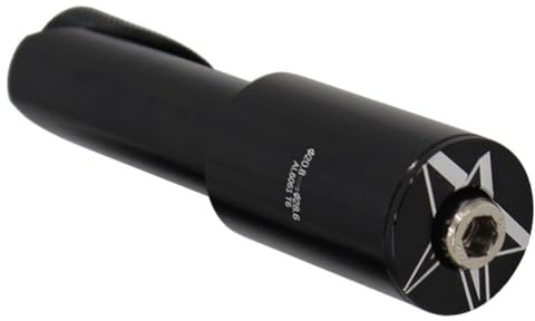 Vibsky Adattatore per attacco manubrio bici da 222 mm a 286 mm, AL7075 in alluminio asta di conversione forcella 1 filettato a 1-1 8 non filettato, antiscivolo, per nero
