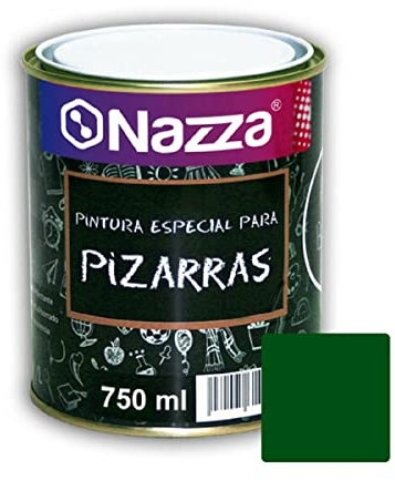 Nazza Pintura Pizarra Verde Convierte tu pared o cualquier otra superficie en una pizarra de fácil borrado y lavado - Envase de 750 ml.