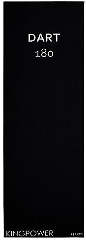 Kingpower Dartteppich mit Abwurflinie, Dart Zubehör mit Motiv, Dartmatte mit Oche, pflegeleichter Teppich rutschfest, Auswahl:Design 3-237 x 80 cm