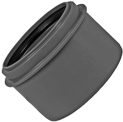 Reduzierung Erweiterung kurz HT Rohr Aussendurchmesser 40 mm DN40 reduziert auf Rohr Außendurchmesser 50 mm DN50 mit Muffe und Gummi Dichtung Abfluss Abwasser Leitung grau