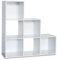 6 10 Cube White Bookcase Step Ladder Wooden Display Unit Shelving Storage Bookshelf Shelves (6 Ladder, No Basket)