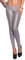 In-Stylefashion KouCla Damen Gogo Wetlook Leggings mit Reißverschluss (Grau, S/M)