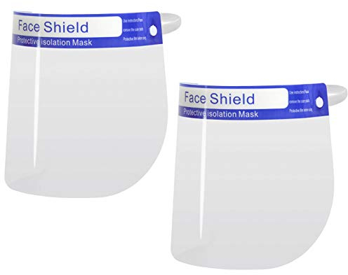 Gesichtsschutz Visier Augenschutz Spuck-Schutz Face-Shield Gesichtsbedeckung Gesichtsschirm (2 Stück)