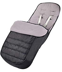 Cosytoes Fußsack, Fairy Baby, wasserdicht und winddicht, CosyToes Fleece-Futter, universelle Passform für Kinderwagen, Kinderwagen, Buggy, Schwarz (Schwarz)