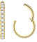 Popuhoops 1,2mm 8mm Gold Nasenringe Zirkonia Nasenring Knorpel Ohrring Klar CZ Hoop Septumring Segmentring Clicker 316L Chirurgenstahl Körperpiercing Helix Ohrläppchen Daith Conch Tragus Piercing