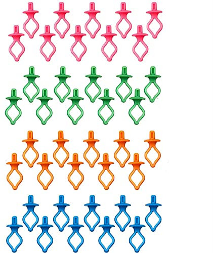 LATRAT 40 Stücke Garnspulenhalter, Spulenhalter Spulenfadenhalter, Holders Clips Bobbini Holder Spulenhalter Garnrollenhalter Clips Spulenhalter Nähmaschinenzubehör