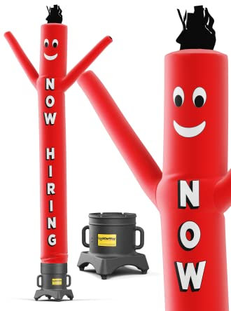 LookOurWay Now Hiring Aufblasbarer Schlauch-Set mit Gebläse, 3 m
