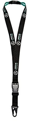 MERCEDES AMG PETRONAS Logo-Schlüsselband - Schwarz - Einheitsgröße