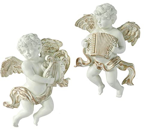 2 uds Estatua de ángel Colecciones de esculturas de Pared bebé Hecho para la de de Hotel, a