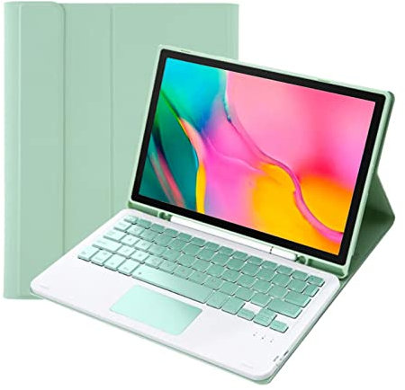 Estink Cubierta de Teclado para Samsung Galaxy Tab A8, Cubierta de Teclado Inalámbrico Desmontable de Vista Múltiple, Cubierta de Tableta para SM X200/SM X205/SM X207 2022(Panel táctil)