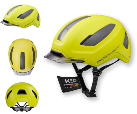 KED Reach DT1 Fahrradhelm – MIPS Schutz, K-Fit 3D Anpassung, Abnehmbares Visier, Rib Cage Belüftung, Individuell Einstellbar, Brillenhalter