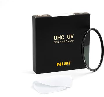 NiSi UHC UV Filter 52mm Schutzfilter mit Reinigungstuch - Water-White Glas, Ultraharte Beschichtung mit 99,3% Lichtdurchlässigkeit, Ultradünne Gerändelte Rahmen