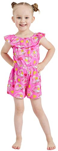 Girls Peppa Pig Playsuit Jumpsuit Summer All in One (Peppa Playsuit - 4-5 Years)