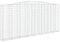 vidaXL Gabione mit Hochbogen Gabionen Steinkorb Steingabionen Mauersteinkorb Gabionenwand Drahtkorb Zaun Mauer 400x30x180/200cm Verzinktes Eisen