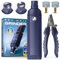 PETPROVED Lima de Uñas Electrico Perros Lima Electrica Uñas Perros Cortauñas Perro Electrico Corta Uñas Gatos Perritos Gatitos Grande Seguro Cortador Limador Gato Perro Mascotas (Azul)