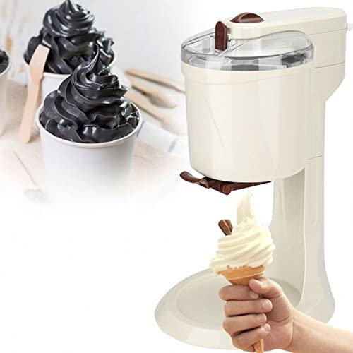 Sorbetière, sorbetière avec Machine à glaçons intégrée pour congélateur Kitchenaid, Machine à Desserts glacés aux Fruits, Taille compacte, pour Gelato, mélanges, Milkshakes, Sorbet