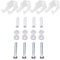 NRG Radiator Brackets Traditional Cast Iron Designer Double Column Wall Brackets Fitting Kit White