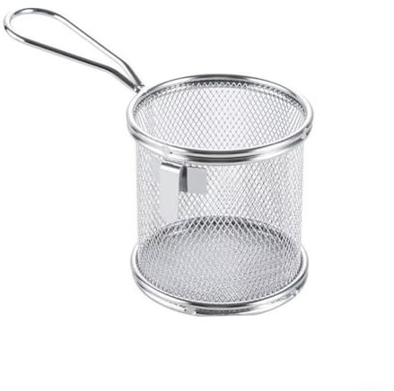 RANRAO Food Strainer, Mesh Pasta Basket with Handle, Pasta Strainer Stainless Steel Mesh Spider Strainer for Pasta Noodle Dumpling(D), 1511994416