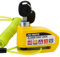 FD-MOTO Alarm Disc Lock & Reminder Cable Yellow